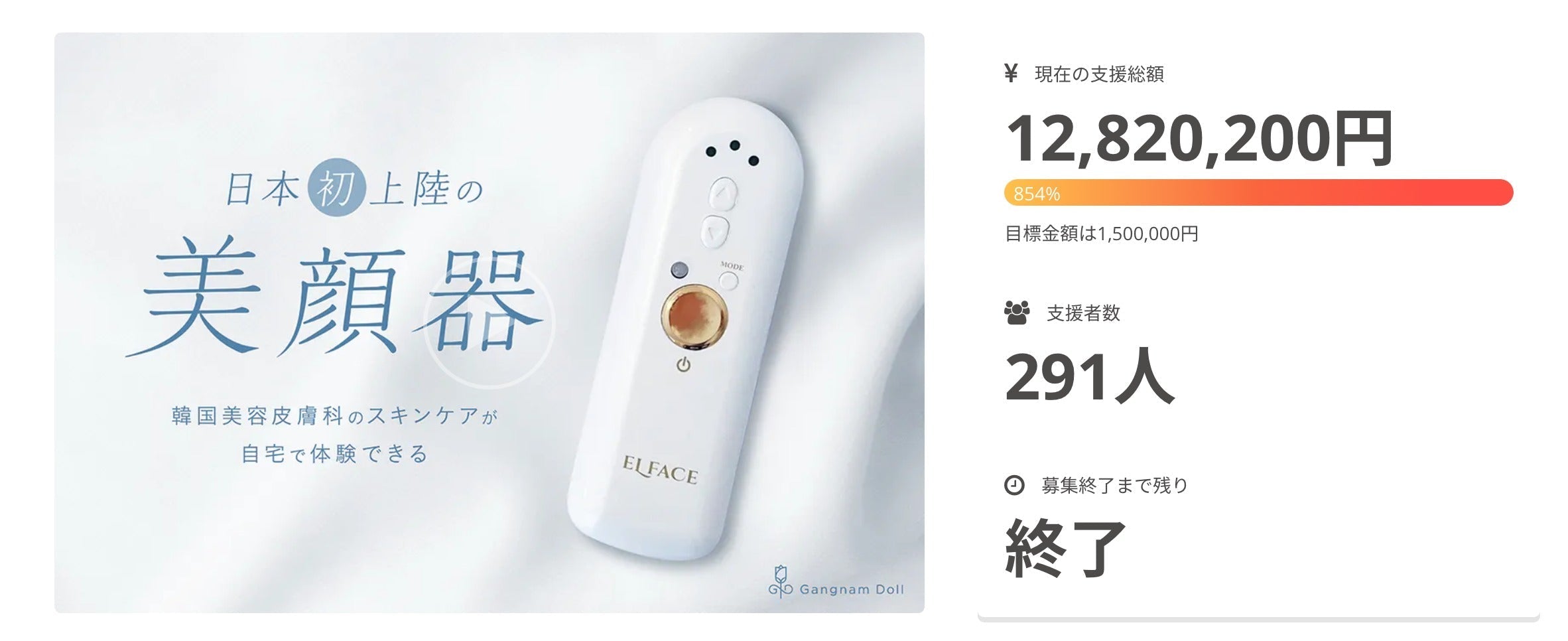 再入荷★大大特価セール★韓国発の美顔器「ELFACE（エルフェイス）」新品