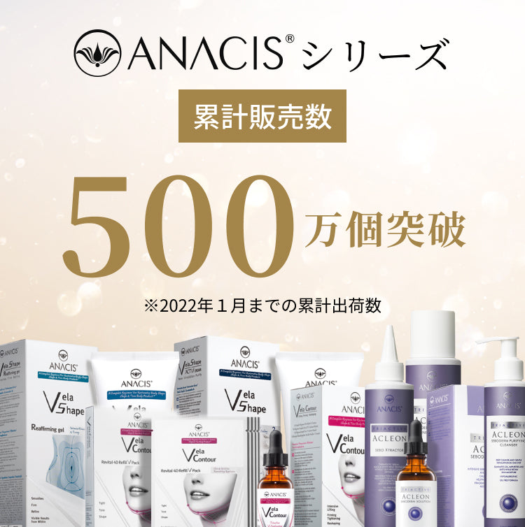 ANACISシリーズ累計販売数500万個突破 ※2022年1月までの累計出荷数