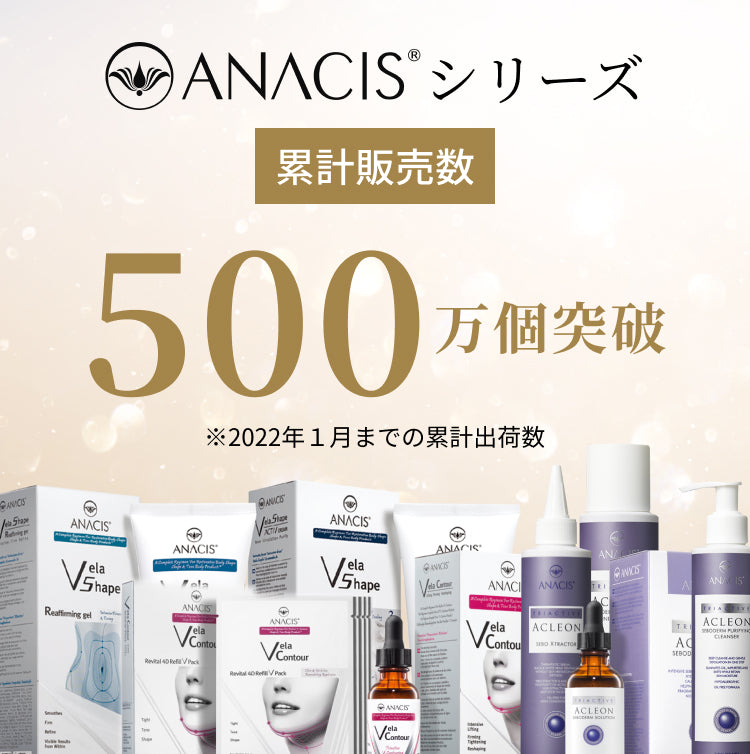 ANACISシリーズ累計販売数５００万個突破　※2022年１月までの累計出荷数