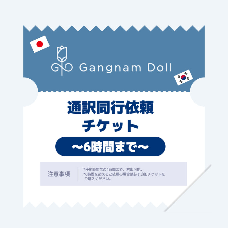 通訳依頼【6時間以内チケット／1日】